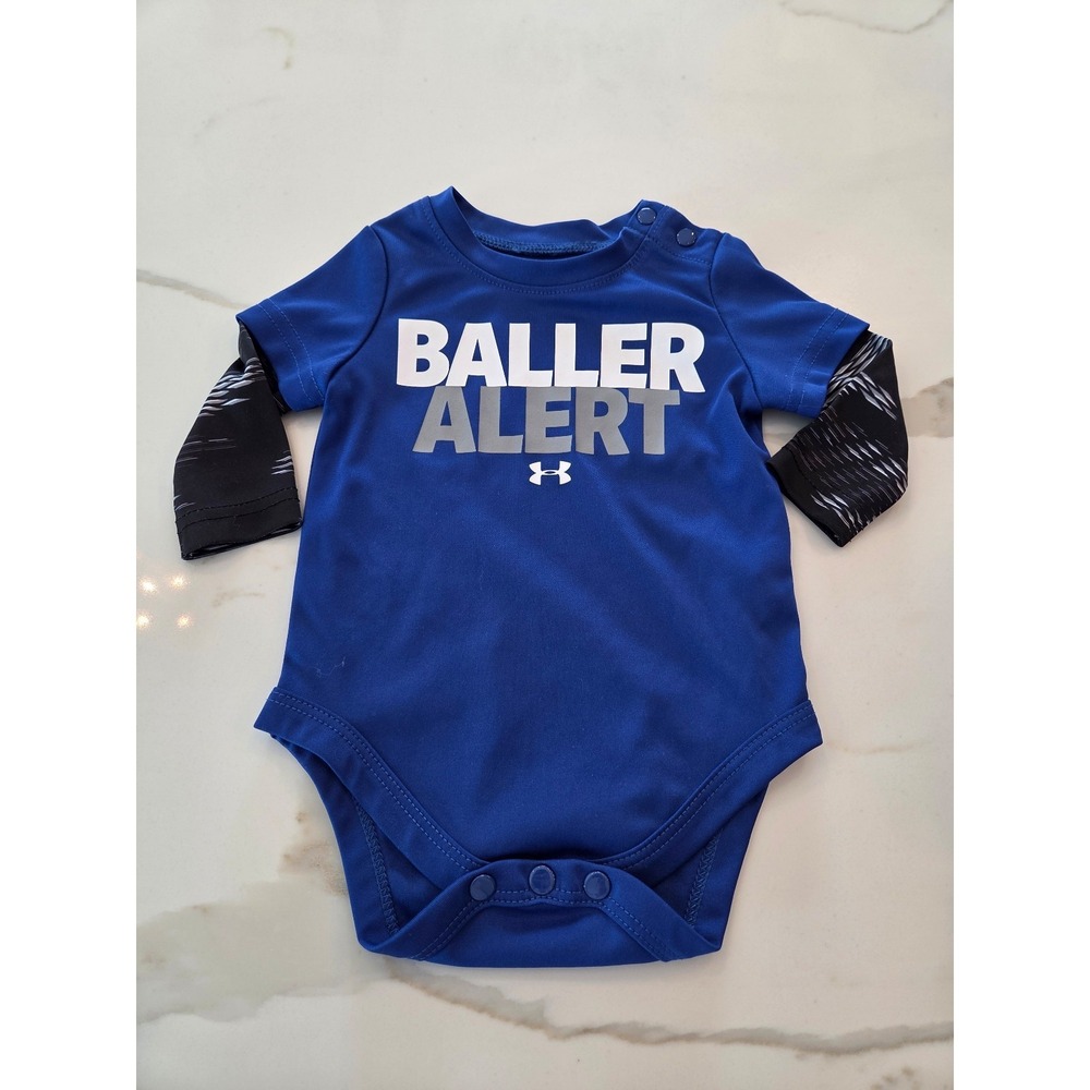 Under armour baby boy bodysuit 0-3‎ mos